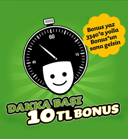 Dakka Başi 10 TL Bonus